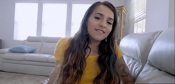  Sofie Reyez watching porn with stepbrother and sees his boner